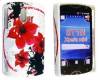 Θήκη σκληρή για Sony Ericsson st15i Xperia Mini κόκκινα λουλούδια